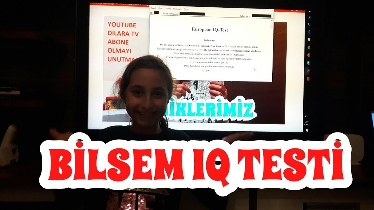 Bilsem Sınavı ve gerçek iq testi ile bilim sanat sınavına ...