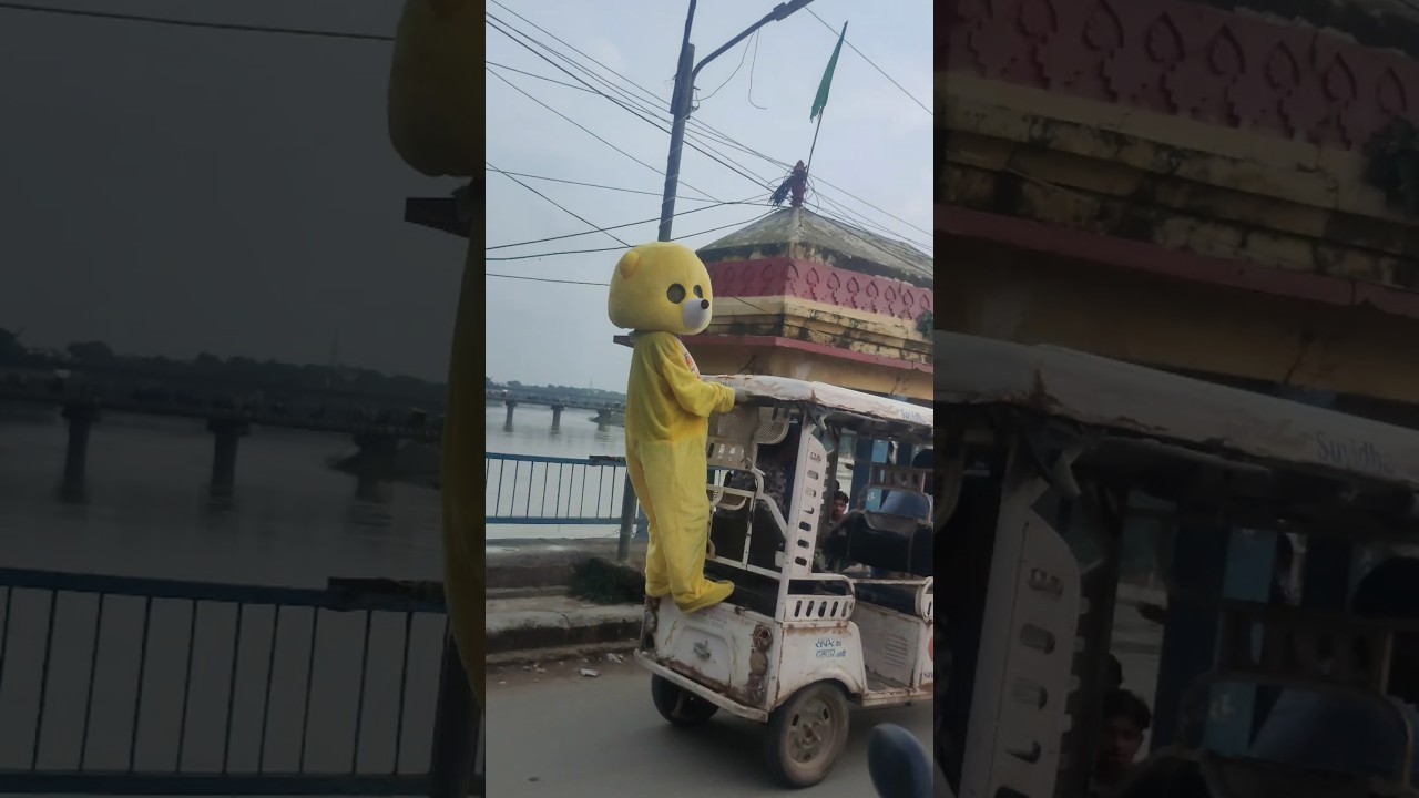 Teddy bear prank video public video shoot video funny video 