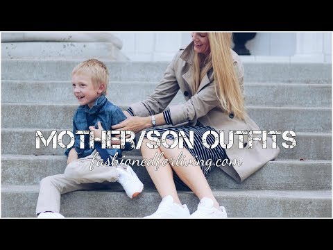 mother/son outfits - classic white reeboks