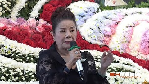 Nghệ sĩ nhân dân Thoại Miêu ca vọng cổ tiễn biệt nghệ sĩ Diệp Lang