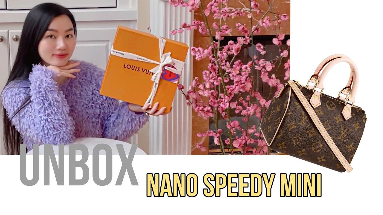 Unbox Louis Vuitton ( Nano Speedy )TÚI LV Nano mini 💓 