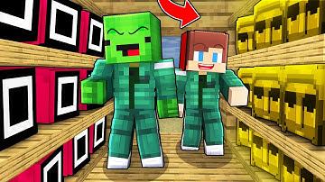 JJ and Mikey in Squid Game Challenge - Minecraft Maizen