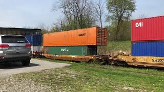 CSX Double Stack Intermodal Train At Shenandoah Junction