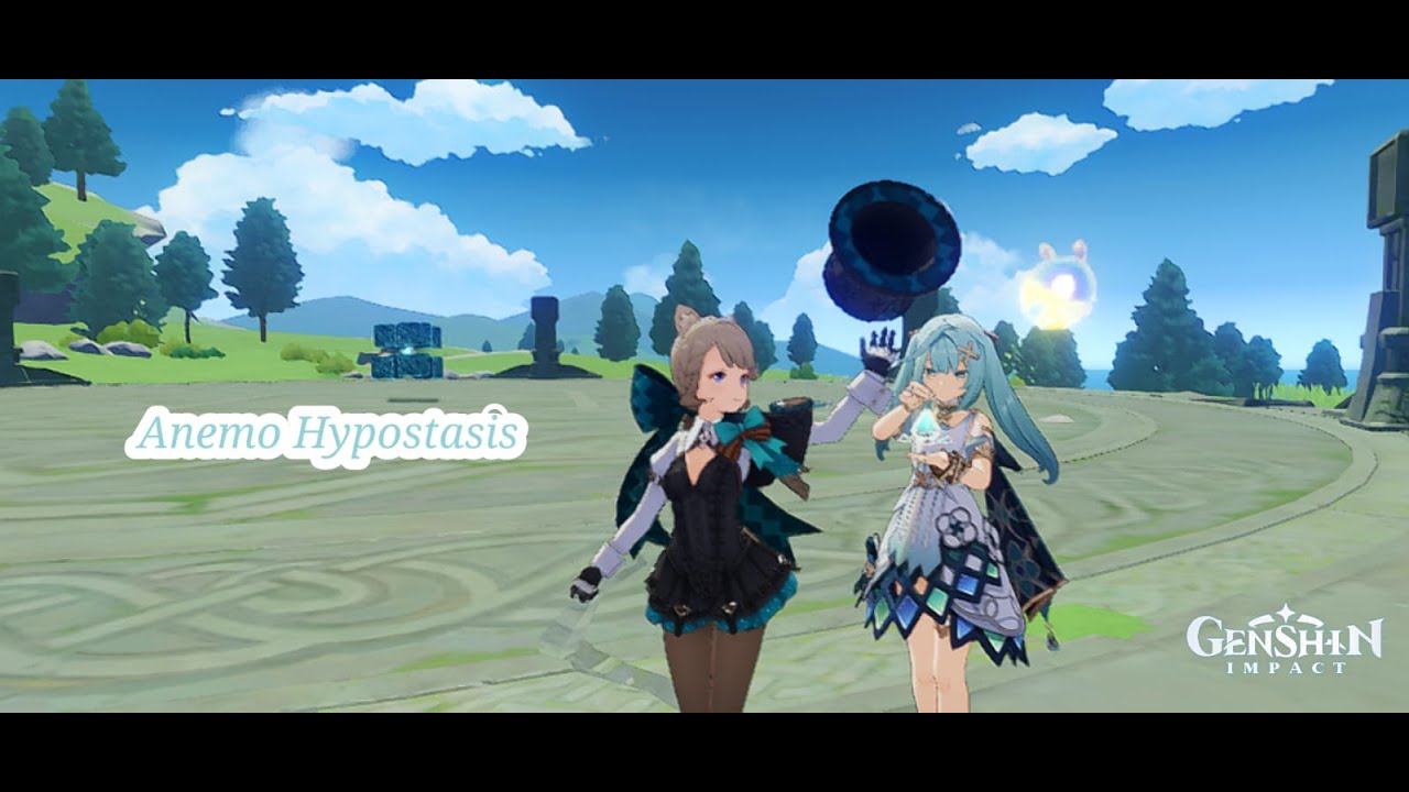 GENSHIN IMPACT || ANEMO HYPOSTASIS VS ANEMO CHARACTER - YouTube