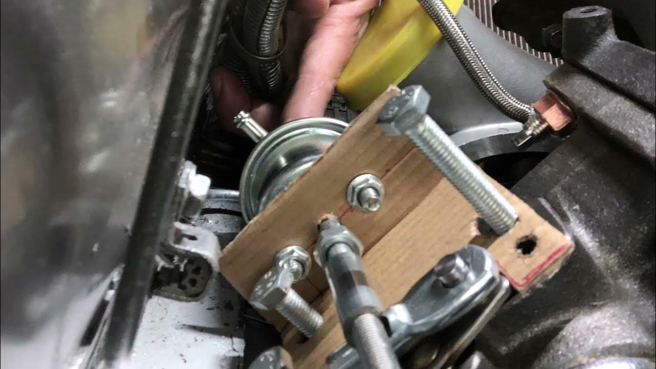 Z31 Ep 16 HX35 wastegate actuator bracket for stock location YouTube