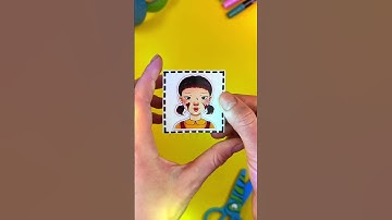 New Paper Craft Trick with Doll by Squid Game 2 📛#squidgame #squidgame2 #papercraft #trick #tricks