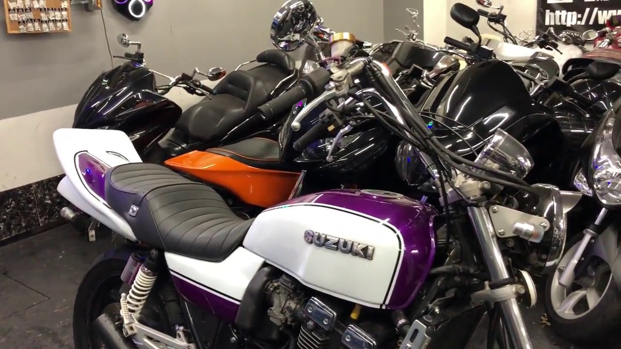 GSX400 インパルス オールペイント ショート管 アップハンドル GSX400 インパルス オールペイント ショート管 アップハンドル