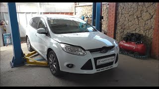 Замена переднего сальника коленвала и комплекта ГРМ на Ford Focus 3 1,6 Форд Фокус 2013 года 1часть