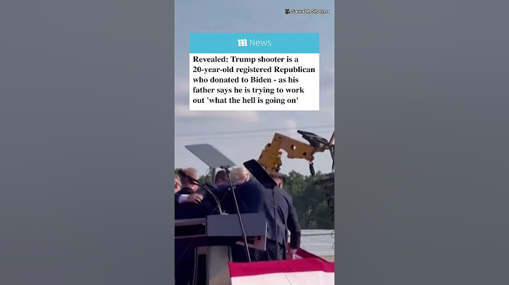 Trump shooter was a registered Republican who donated to BIDEN