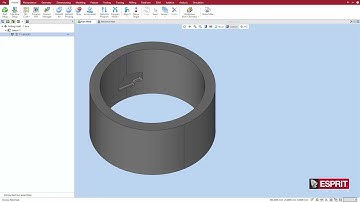 ESPRIT TNG R4.1 Roughing Inside Stock Cavity