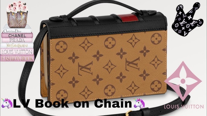 LV Book Bag with chain