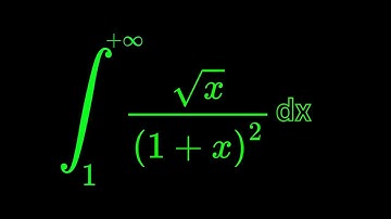 Hard Integral of  sqrt(x)/(1+x)^2 dx from 1 to infinity