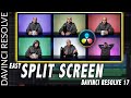 Easy SPLIT SCREEN Effect added in DaVinci Resolve 17 | VIDEO COLLAGE FX Tutorial