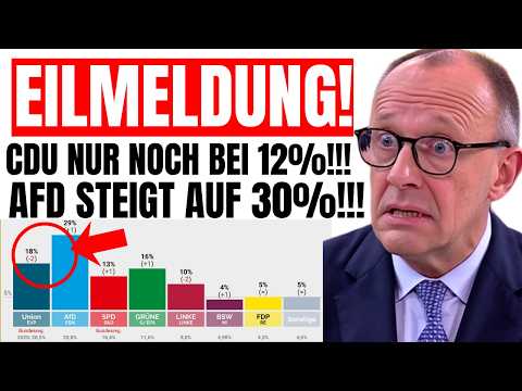 Breaking: The 30:12 TIPPING POINT! - AfD almost three times as STRONG as the CDU!!!