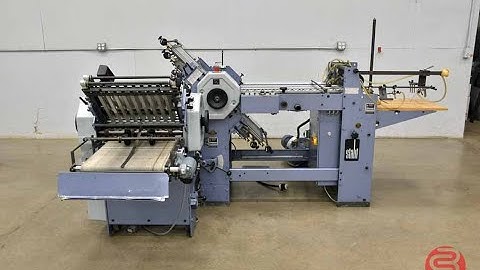 Stahl T49 Pile Feed Paper Folder w/ 8 Page Unit