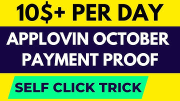 Applovin self click Payment proof 2022 October || High eCPM | Applovin payment proof