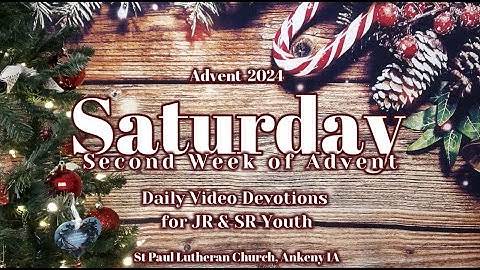 2024 SPLC JR Youth & SR Youth - Saturday • Second Week of Advent