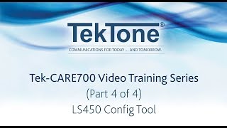 Tek-CARE700 LS450 Config Tool screenshot 5