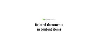 Sitefinity - Related Documents in Content Items