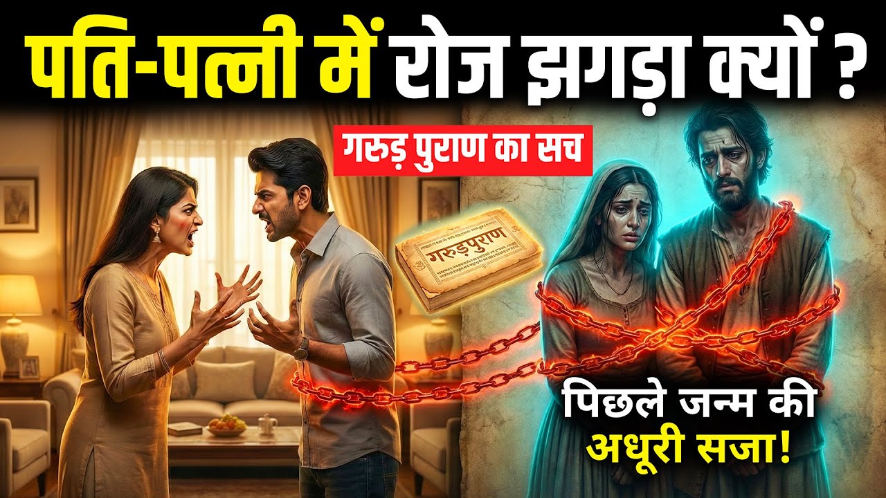 पति-पत्नी में रोज झगड़ा होता है? यह संयोग नहीं, पिछले जन्म की 'अधूरी सजा' है! गरुड़ पुराण का सच!