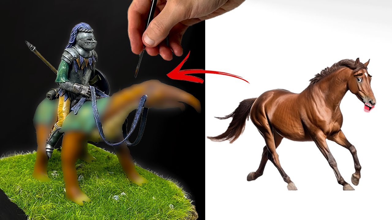 I made a Knight riding on a… well not a horse