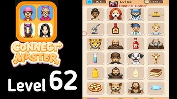 Connect Master Match Puzzle level 62 Guide Walkthrough Solution