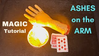 Magic Card Trick Tutorial - Ashes On The Arm - Perfect For Halloween Magic