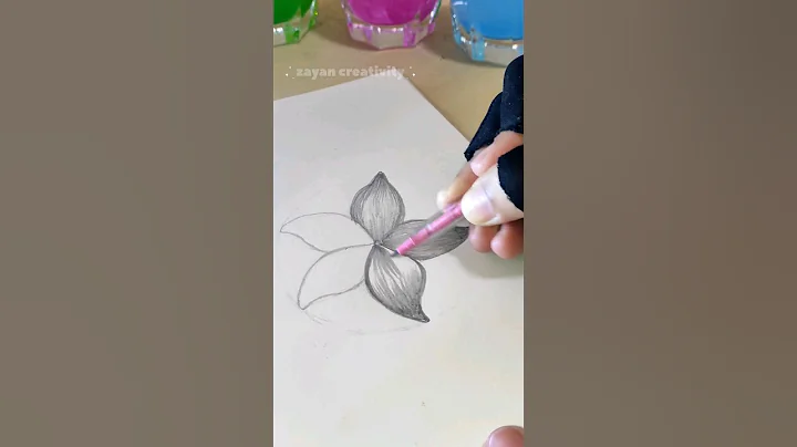 easiest way to draw a flower #drawing #flowers #easydrawing #youtubeshorts @PaintellectualPriyA