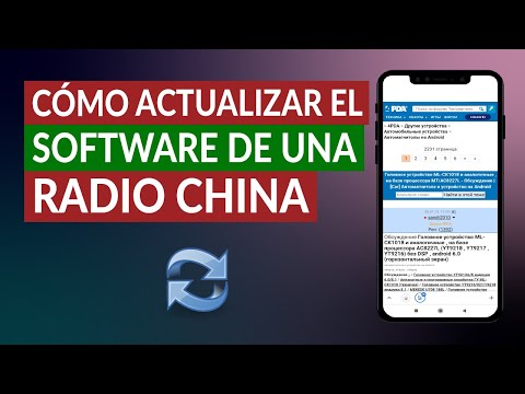 ¿Cómo actualizar el software de la RADIO CHINA en mi auto?