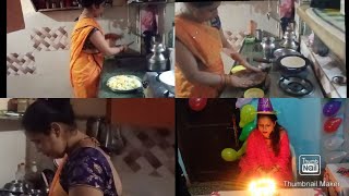 Saree vlog part 2 //indian mom dinner routine with saree //my sister birthday celebration vlog