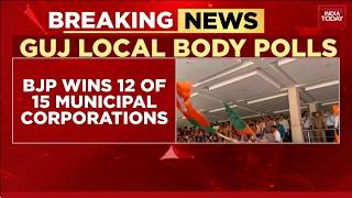 Gujarat News: BJP Sweeps Gujarat Civic Polls, Wins 12 of 15 Corporations Ahead of 2027 | India Today