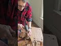Oak dining chair removing leg from seat