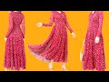 Designer maxi dress cutting for beginners  new style frock cutting tips  umbrella frock cutting