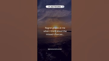 Regret gnaws at me #pi #picoin #pinetwork #viral #blockchain #shorts #pinetworkchronicles