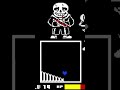 Undertale final stand sans undertale undertalefangame fangame undertaleau undertaleaus