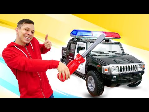 Видео игры машинки - Фёдор чинит тачки для Супергероев! - Весёлые игры гонки для мальчиков - ПАПА тайм