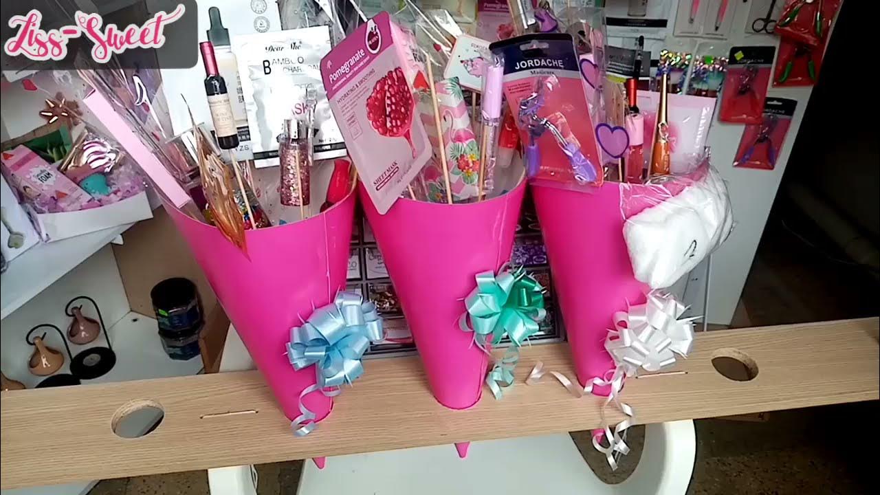 Diy Ramo de maquillaje PASO A PASO 💄💐 idea para negocio día de la madre  bouquet makeup mother's day - YouTube