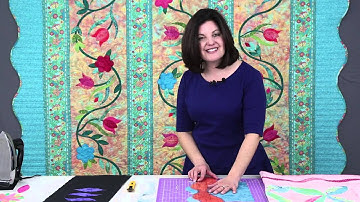 Sue Pelland Designs, Video 3 of 5, Rotary Cutting the S, Z and Lemon-Shaped Leaves Galore