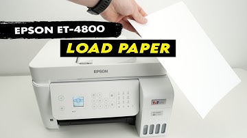 Epson EcoTank ET-4800 : How to Load The Paper
