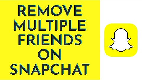 How To Remove Multiple Friends On Snapchat (2023) | Delete Multiple Snapchat Friends At Once