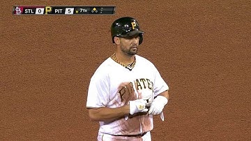 STL@PIT: Sanchez doubles home Cutch in the seventh