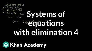 Addition elimination method 3 | Systems of equations | 8th grade | Khan Academy