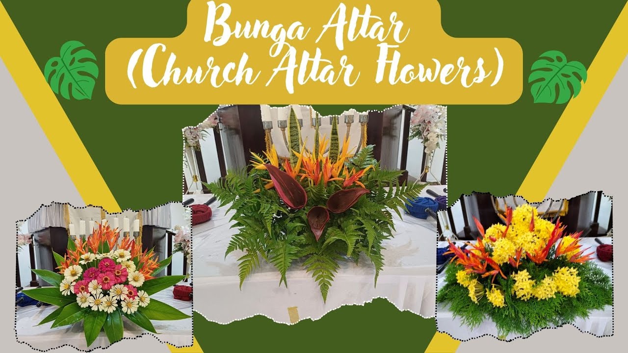 Rangkaian Bunga Altar Sederhana