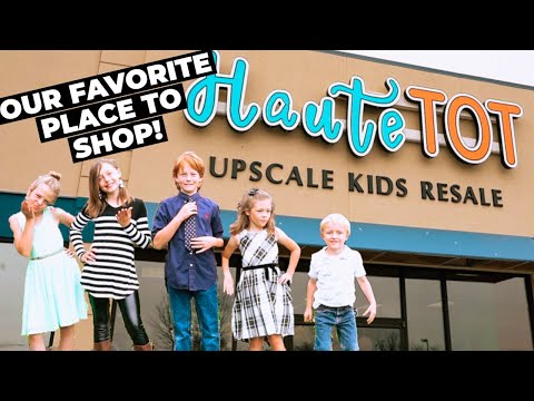 SHOPPING AT A KIDS UPSCALE RESALE STORE | Kids Pick Their Outfit