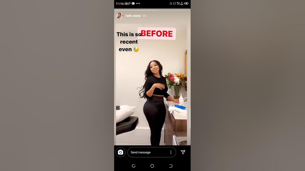 Faith nketsi showing off amazing before and after body#weight loss.😍 ...