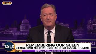 'Show Some Respect!' Piers Morgan's Message To People Trashing The Queen's Death