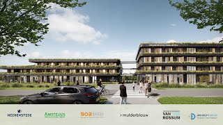 Kijkje op de bouw op het project Spaarnwoude