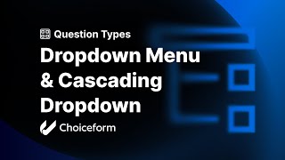 Dropdown Menu And Cascading Dropdown