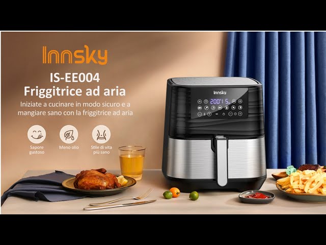 Innsky 5.5 Litri Friggitrice ad Aria Calda Air Fryer con 7