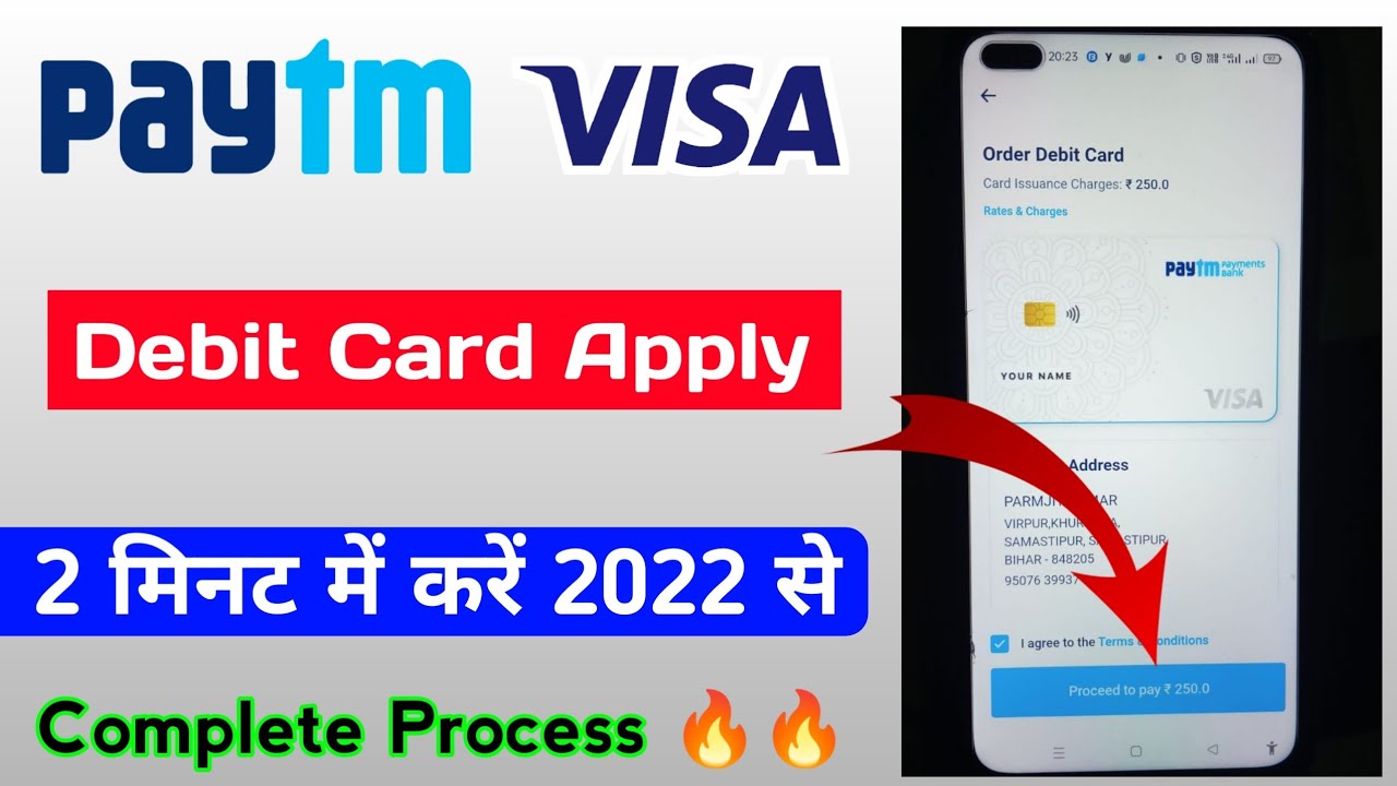 Paytm Visa Debit Card Apply 2 minute me Kare 2022 Se | How to Apply Paytm Visa Debit Card Live Proof